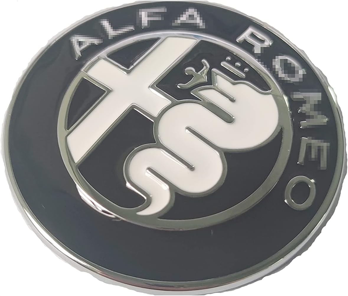 QHCP 3D Zinc Alloy Car Central Control Console Knob Logo Sticker Decoration Fit for Alfa Romeo Giulia Stelvio