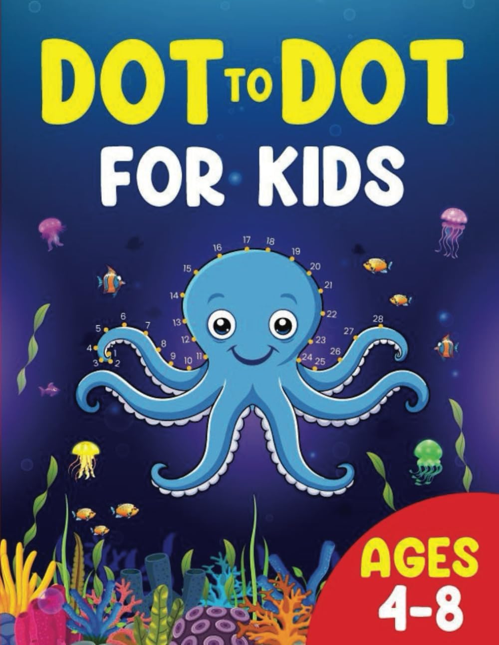 Dot to Dot for kids ages 4-8: Encourage creative minds and early learning with this fun Kawaii book for boy and girls