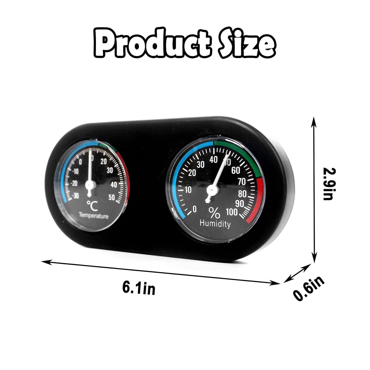 Buy Tfwadmx Reptile Terrarium Thermometer Hygrometer Dual Dial