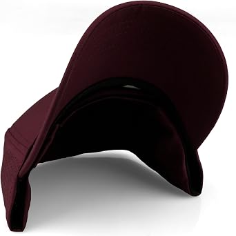 Daxton Performance Cool Tech Baseball Hat Alphabet Initial with Silver Letters
