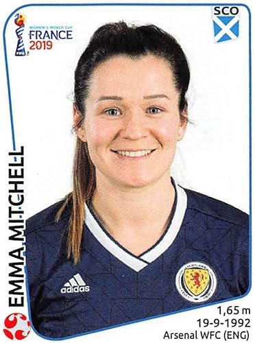2019 Panini FIFA Women's World Cup France Album Stickers (Individual Sticker Only) Soccer #274 Emma Mitchell Scotland 2 Inch by 2 12 Inch 2019 Panini FIFA Women's World Cup France Album Stickers (Individual Sticker Only) Soccer #274 Emma Mitchell Scotland 2 Inch by 2 12 Inch
