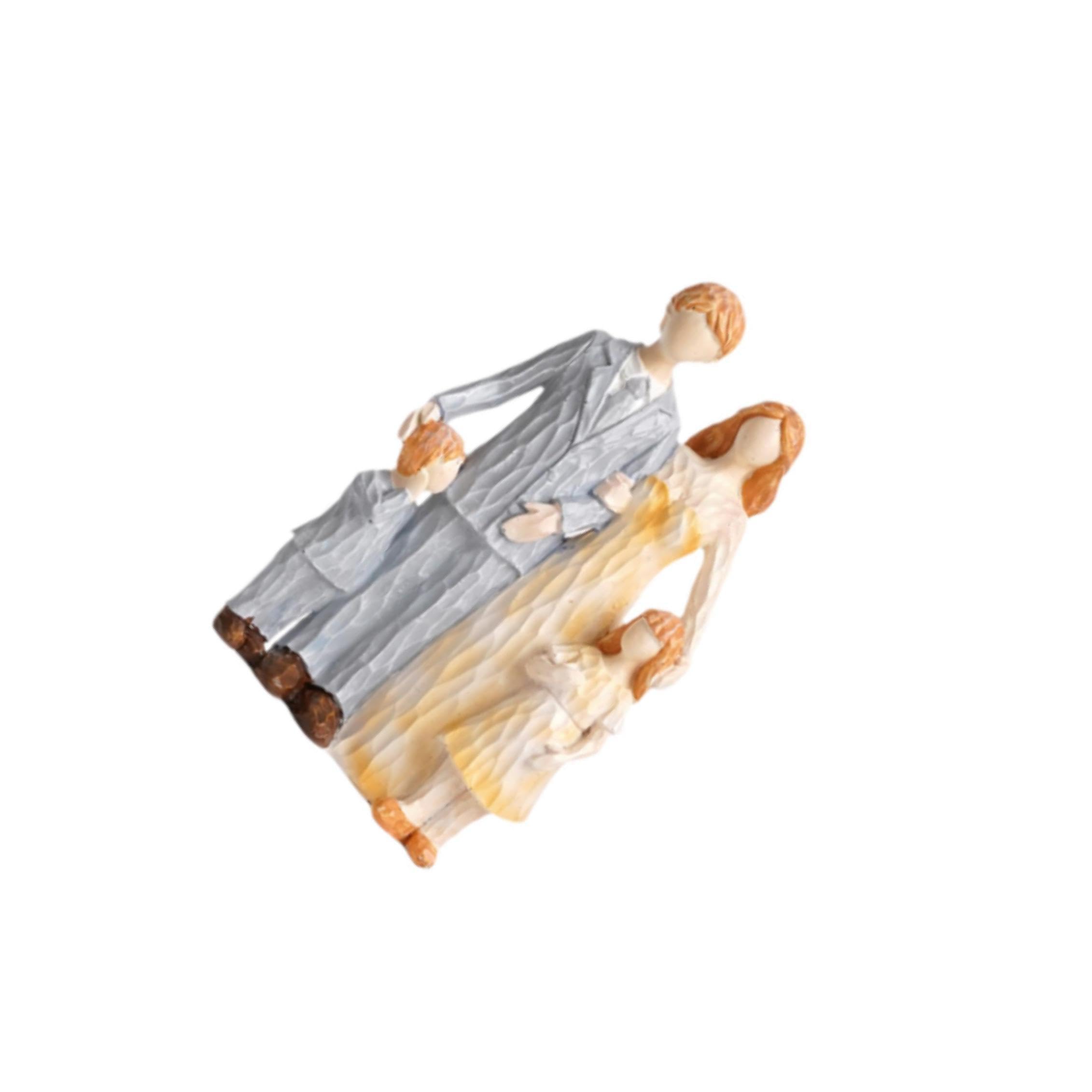 mophrati Exquisite Family Figure Sculpture Craft Vibrant Resin Artwork For