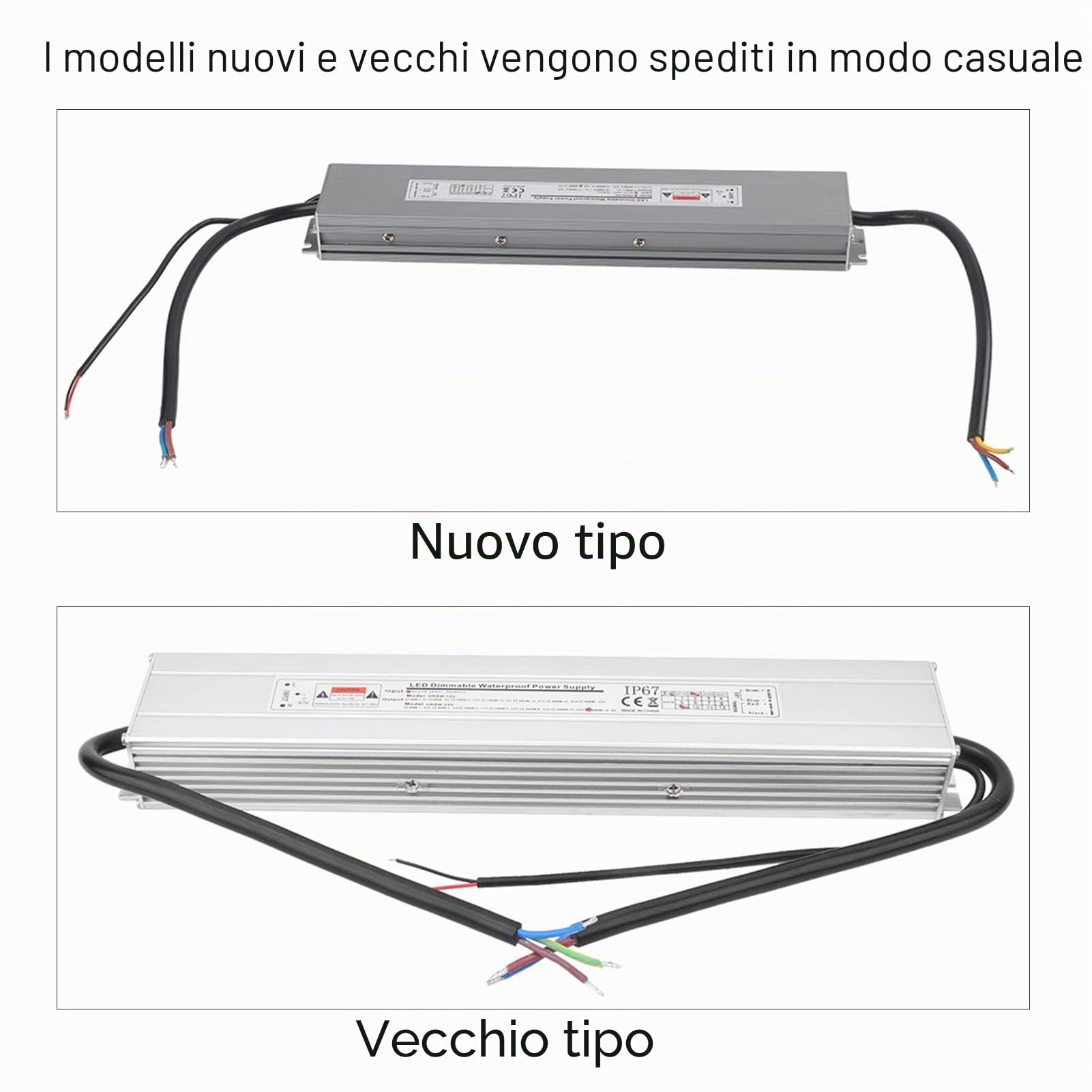 Jeanoko AC170-260V 24V 300W Alimentatore dimmerabile Adattatore di alimentazione impermeabile Trasformatore magnetico a tensione costante LED 12,5A