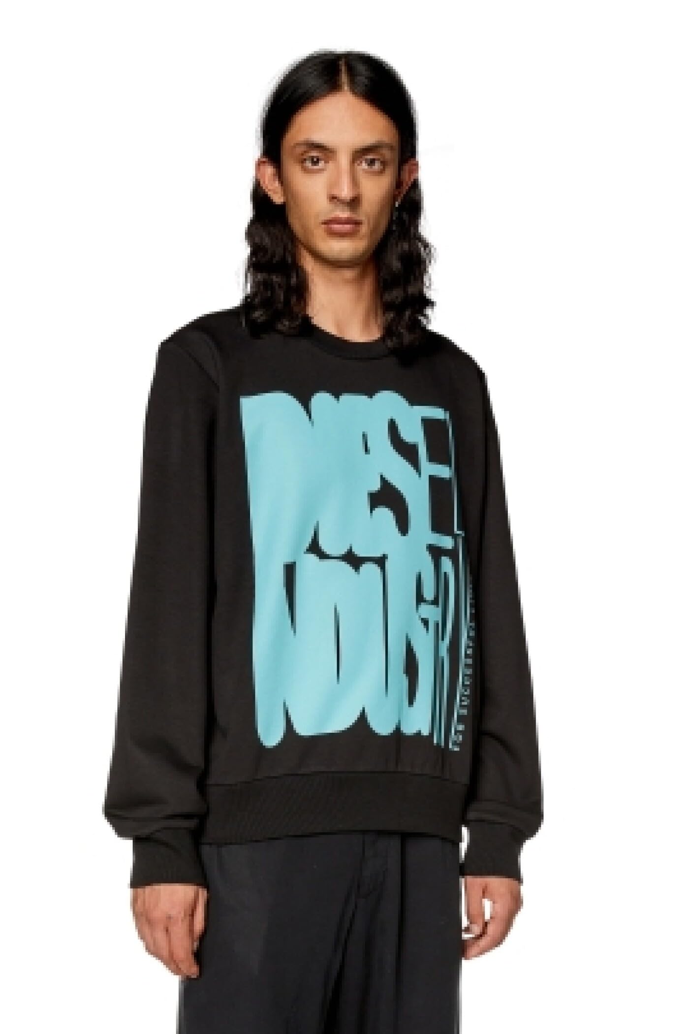 Diesel_S-GINN-K37 Felpa_Sweatshirt_Black_L