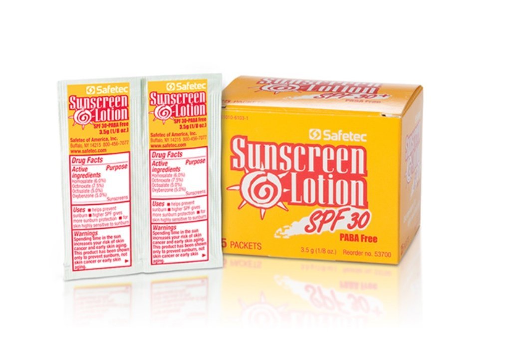 Safetec Sunscreen Lotion 3.5 gram Packets SPF 30 - (Box of 25)