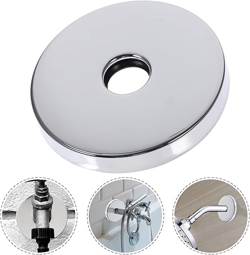 Miniatura 8 de DOITOOL Brida de brazo de ducha, cubierta de brida de ducha de acero inoxidable, placa de repuesto redonda para cabezal de ducha, brazos, grifo de