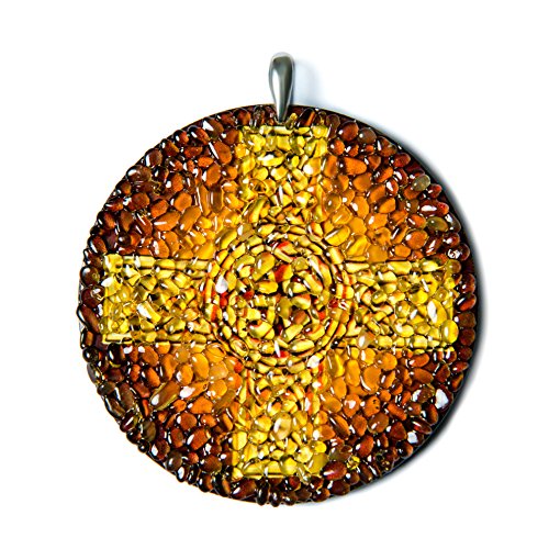 Preisvergleich Produktbild Amber Magic bdquo;Celtic Cross Schutzamulett für eine sichere Fahrt, Bernstein