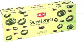 Hem Sweetgrass Incense Bulk 6 x 20 Stick (120 Sticks) by 4QUARTERS&More