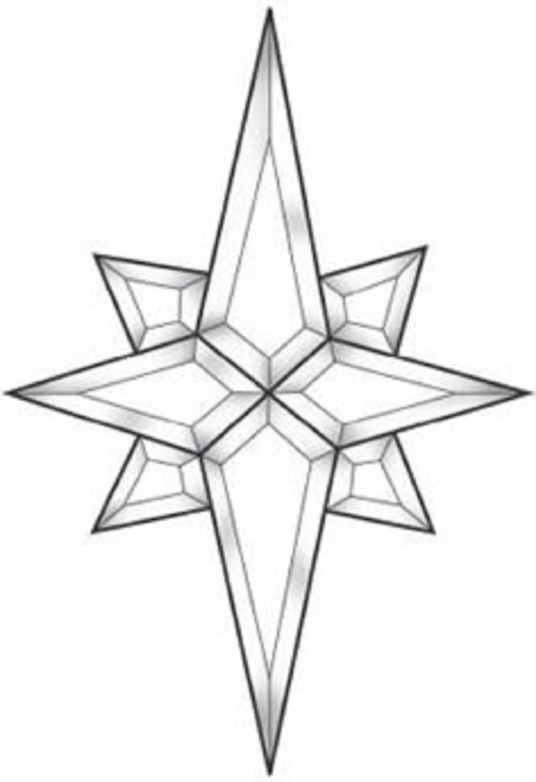 Stained Glass Supplies Flat Star Bevel Cluster EC342