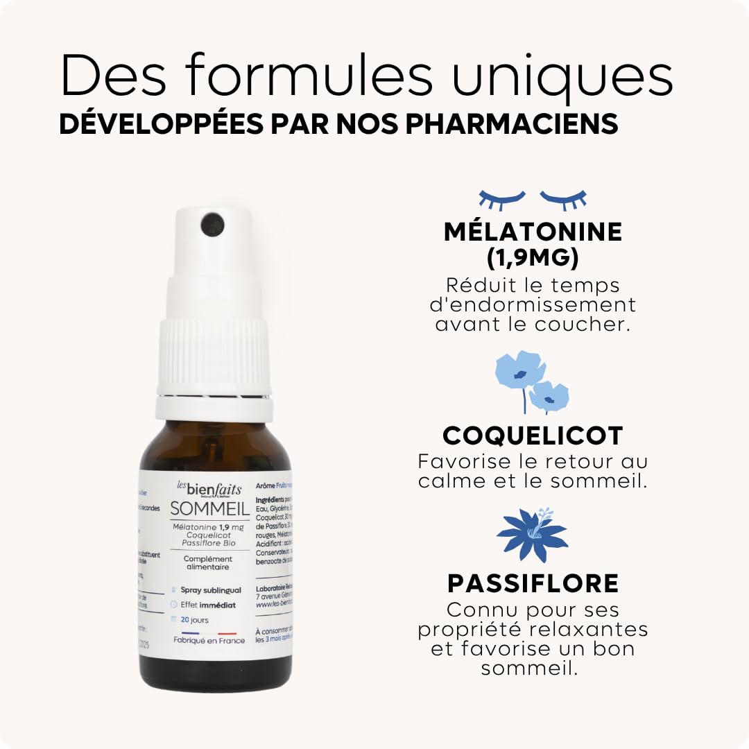 MELATONIN SLEEP SPRAY 0.5MG | Przyczynia się do poprawy jakości snu | Sen i nocne przebudzenie | Młodzież i dorośli | Smak czerwonych owoców | Męczennica i mak