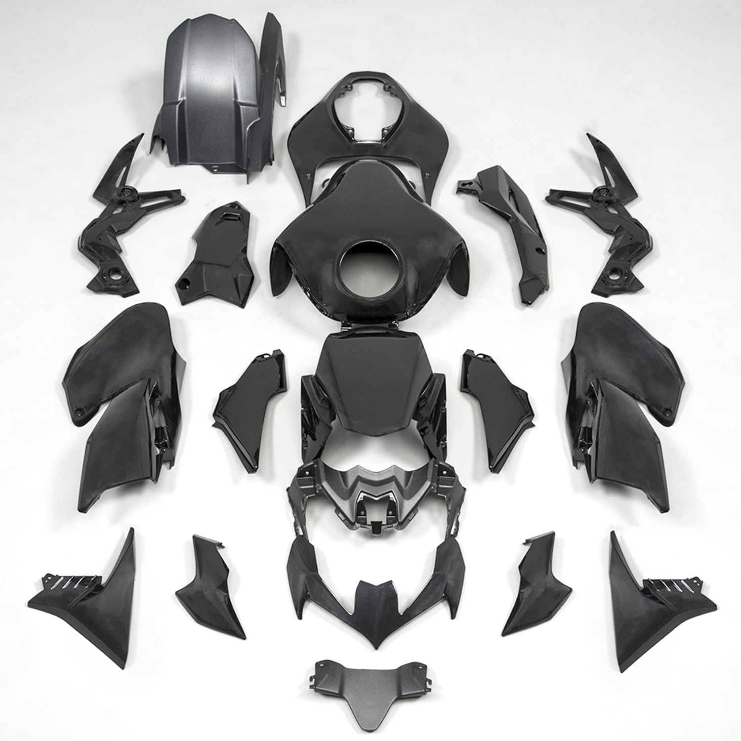 Motorcycle Complete Fairing Kit ABS Plastic Injection Bodykit Compatible with Z900 2020-2024 Z900 SE 2022-2024 Full Set Bodywork Fairings Covers Aftermarket Replacement Parts (Gloss Black)