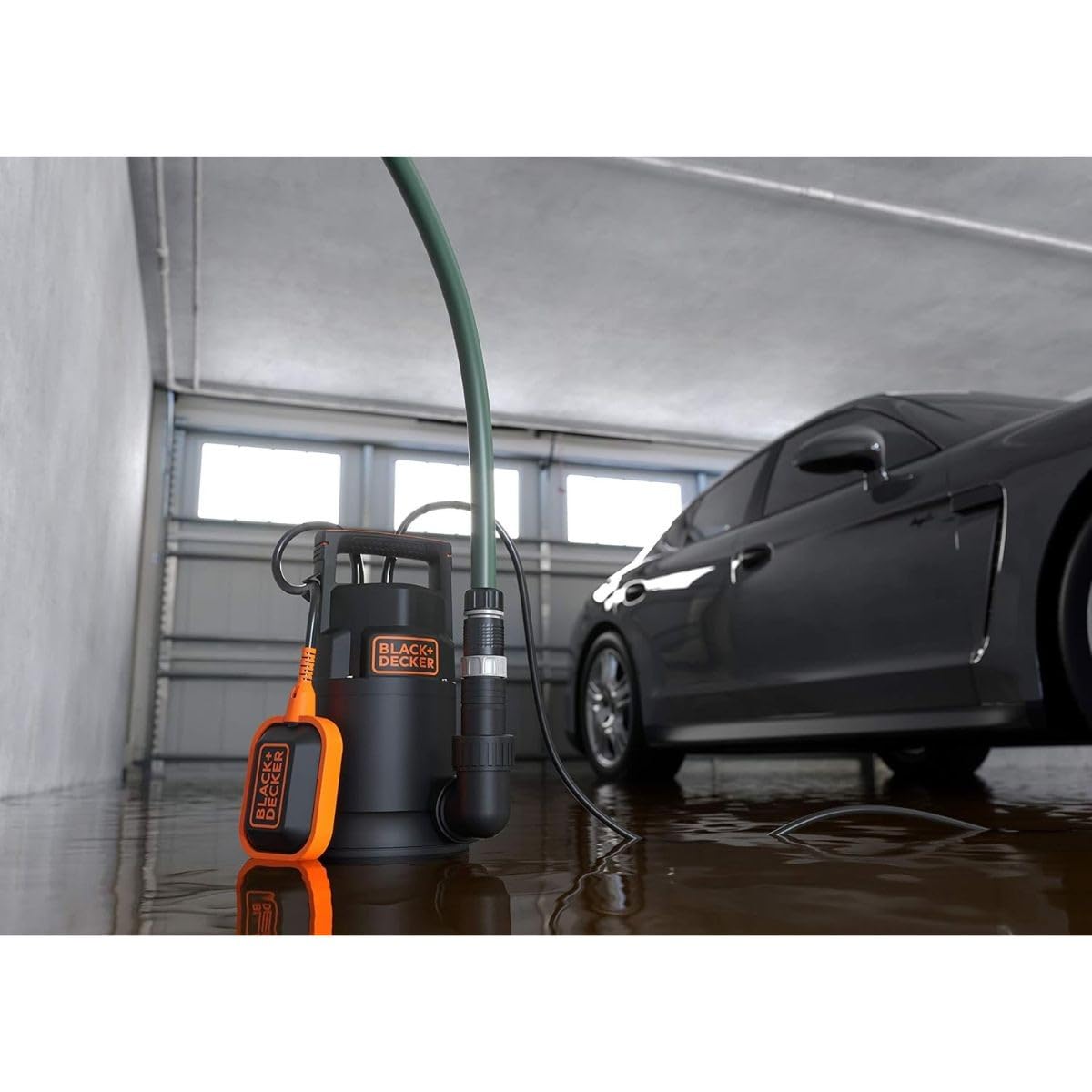 BLACK+DECKER BXUP750PTE pompa głębinowa do czystej i brudnej wody (750 W, maks. wydajność tłoczenia 13 000 l/h, maks. wysokość tłoczenia 8 m)