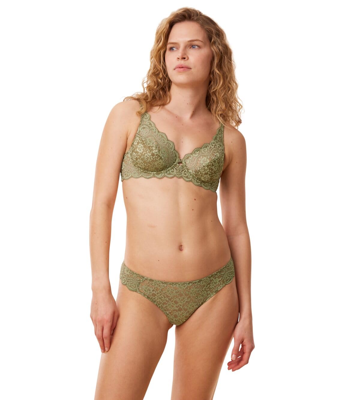 Triumph Women's Amourette Hipster String Underwear, Martini Olive, 20