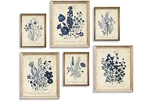 Watercolor Art of Vintage Flower Posters