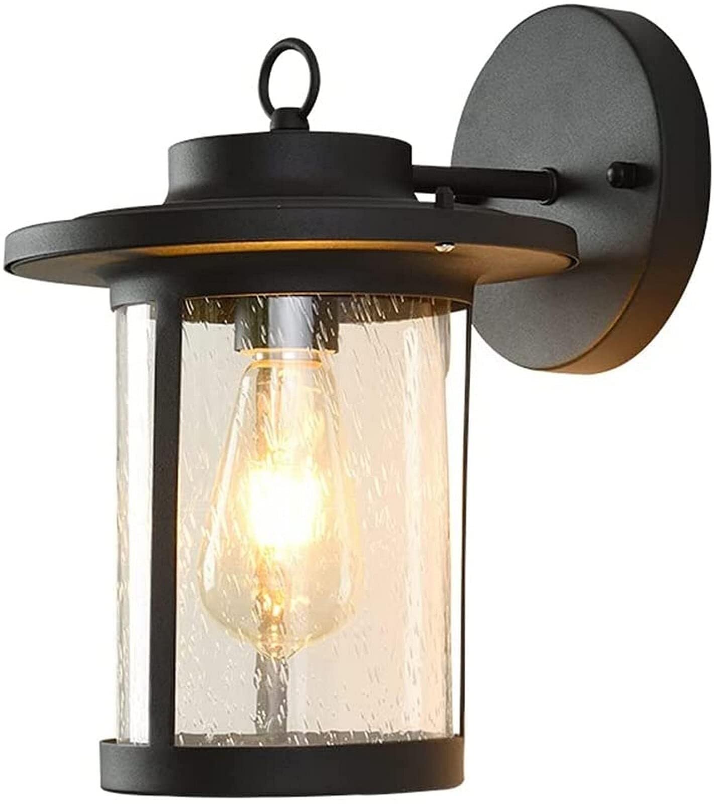 JYBNBBE Outdoor Wall Light Modern Minimalist IP54 Wall Lantern, Seed Glass Fixture, Porch & Garden Sconce