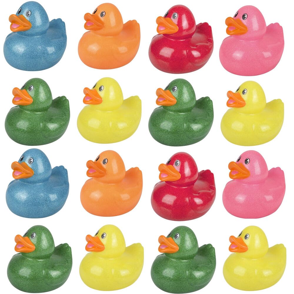 Rhode Island Novelty Big Rubber Glitter Ducky Collectible 6"
