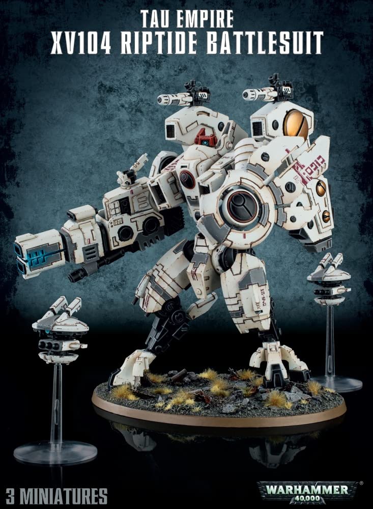 Games Workshop Warhammer 40k - Tau XV104 Exo-armure Riptide, Blue