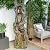 Alpine Corporation TVH156 Outdoor Floor Cascading Tree Trunk Water Fountain with LED Lights, Waterfall with Lights, 79", Brown