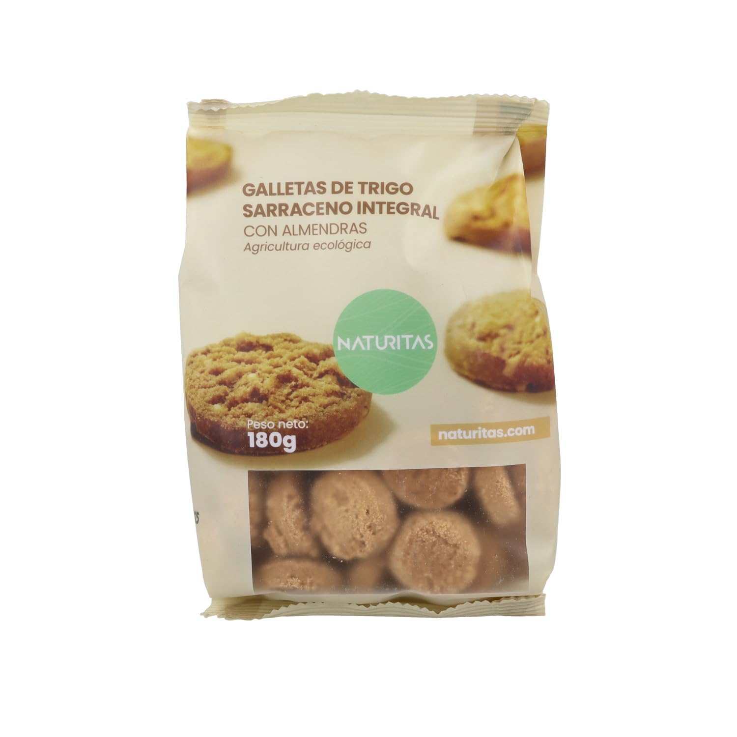 Biscotti di Grano Saraceno Integrale e Mandorle Bio 180g Naturitas Essentials | Agricoltura biologica