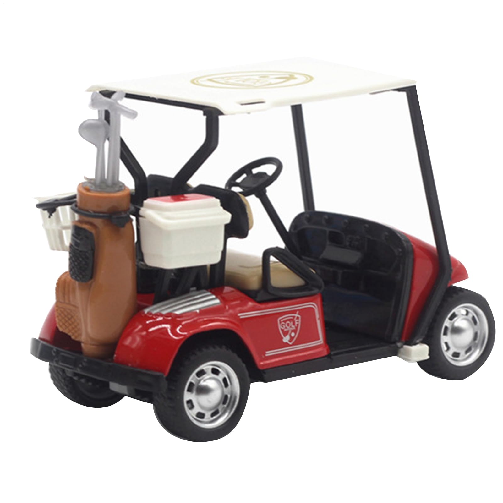 Golf Cart Model Toy - Mini Golf Cart Diecast Metal Toy - 1:36 Scale Vehicle Girls Toddles Ornaments Collection Decoration