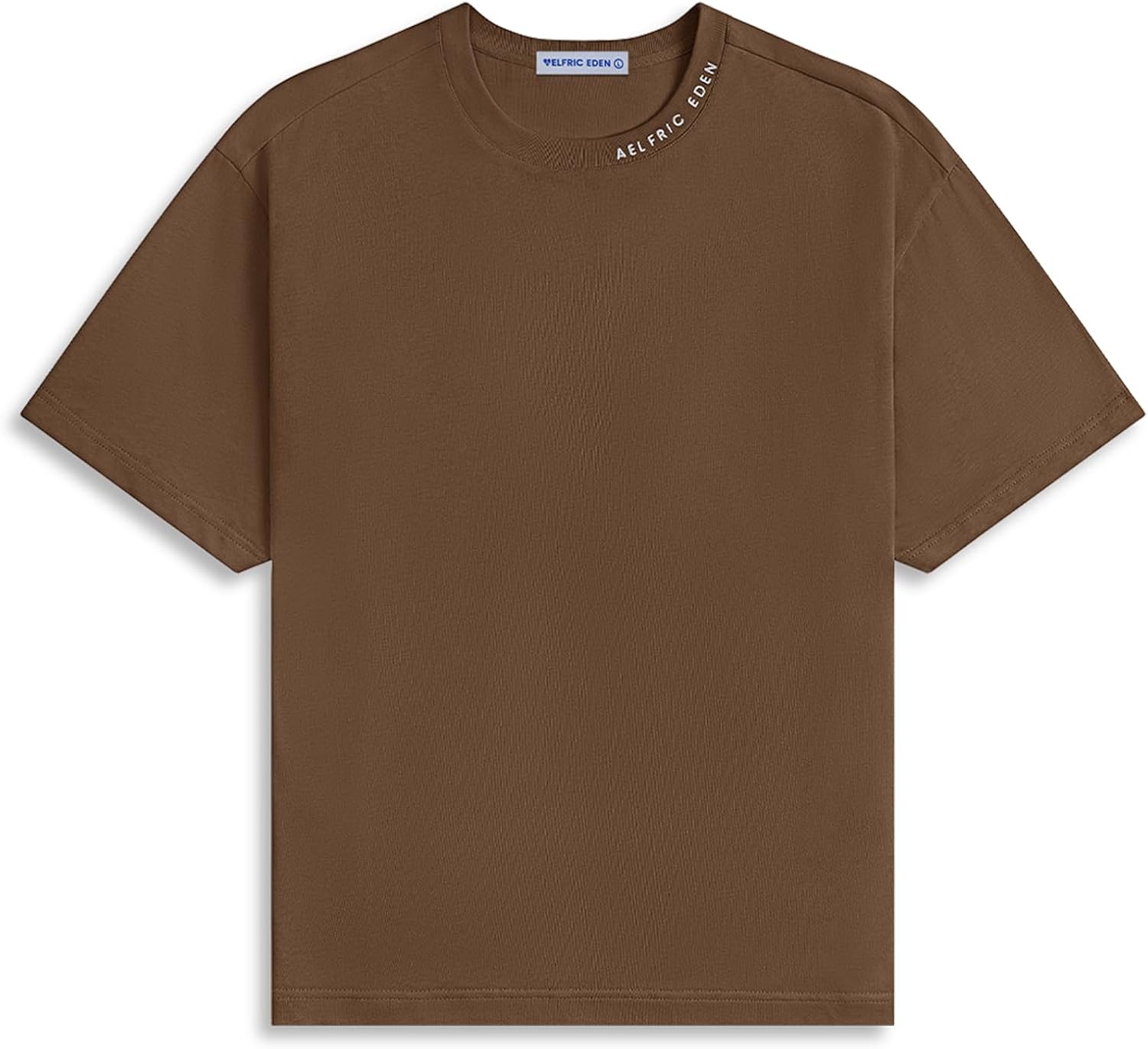 Aelfric Eden Mens Shirts Basic Cotton Tee Plain T Shirt Crew Neck Short Sleeve Tops Casual Midweight