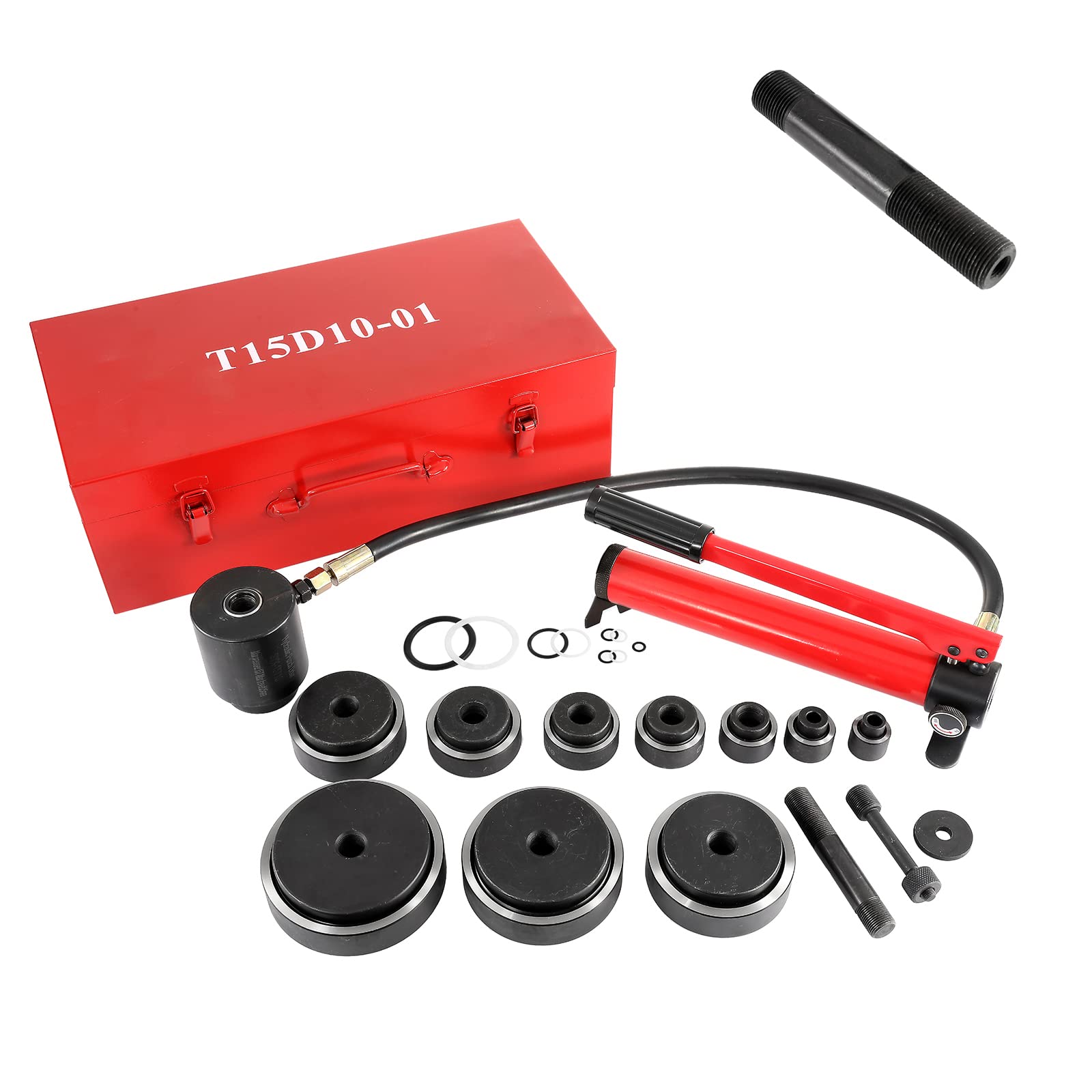 Bundle BEAMNOVA Hydraulic Sheet Metal Hole Punch Tools 15 Ton Hole