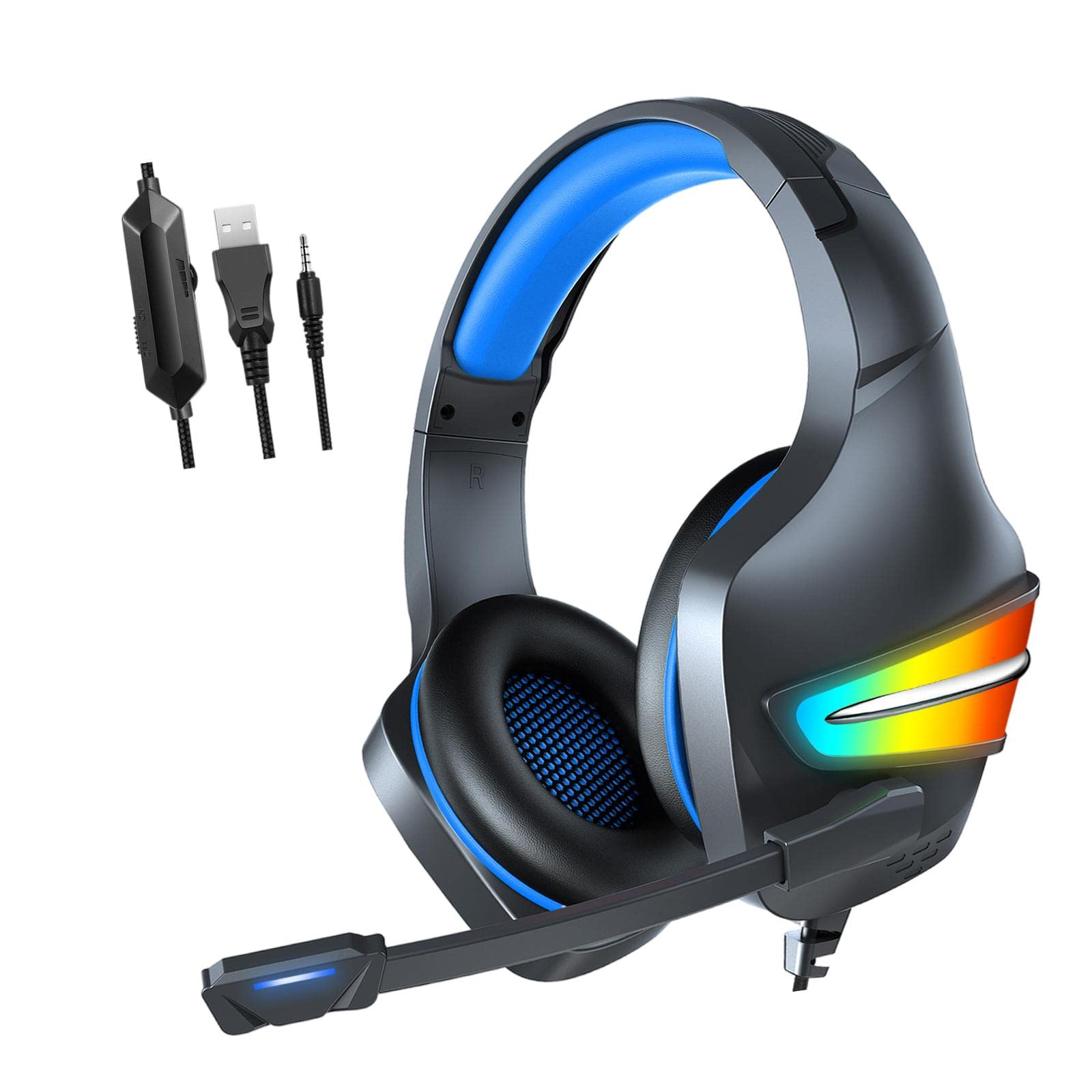 BNF® Gaming Headset Stereo Comfortable Over-Ear for Laptop Competition Movie Dark Blue-Electronics-Accessories-Mobile Accessories-Virtual Reality (VR) Headsets-image-13