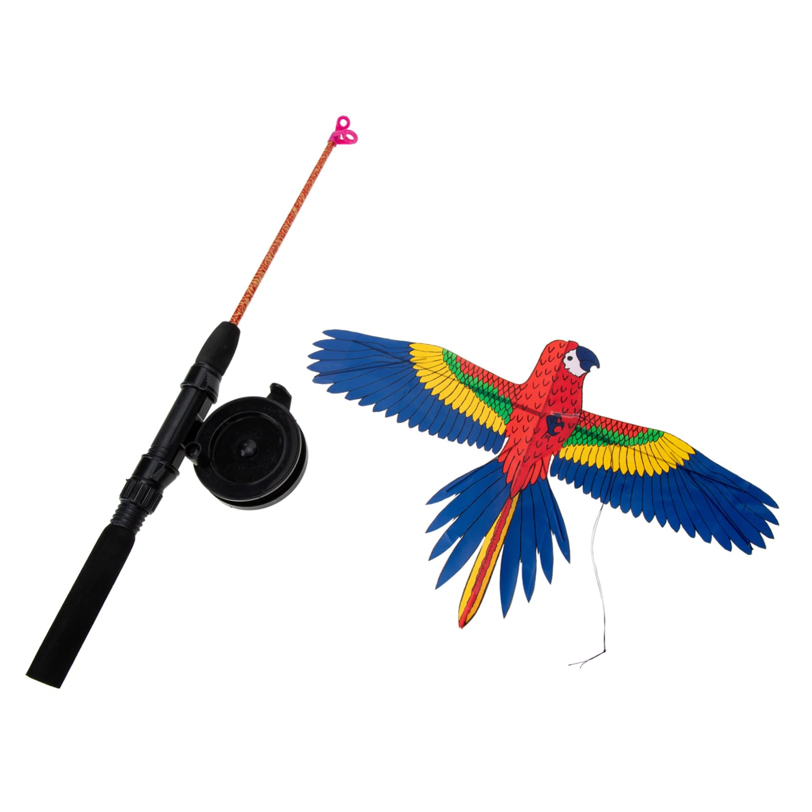 Gogogmee Dynamic Kite Fishing Rod Cartoon Kite Toy for Boys and Girls Easy to Fly and Carry