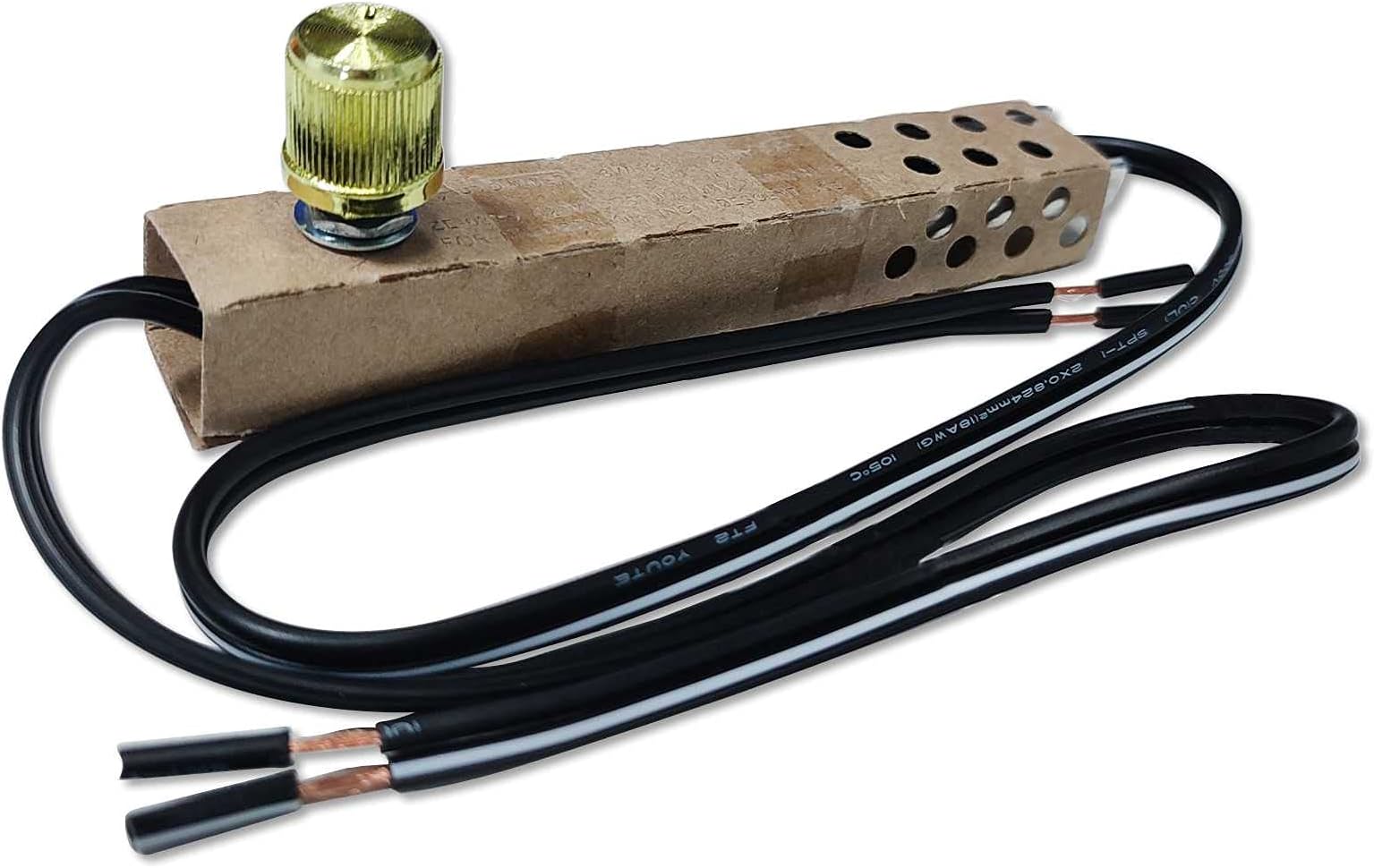 Zing Ear ZE-02 Switch Floor Lamp Rotary Dimmer On-off Switches Home Table Light Full Range Inline Control Replacement Repair For Halogen Lamp Incandescent Lights Brass Knob Kit 500W 120VAC