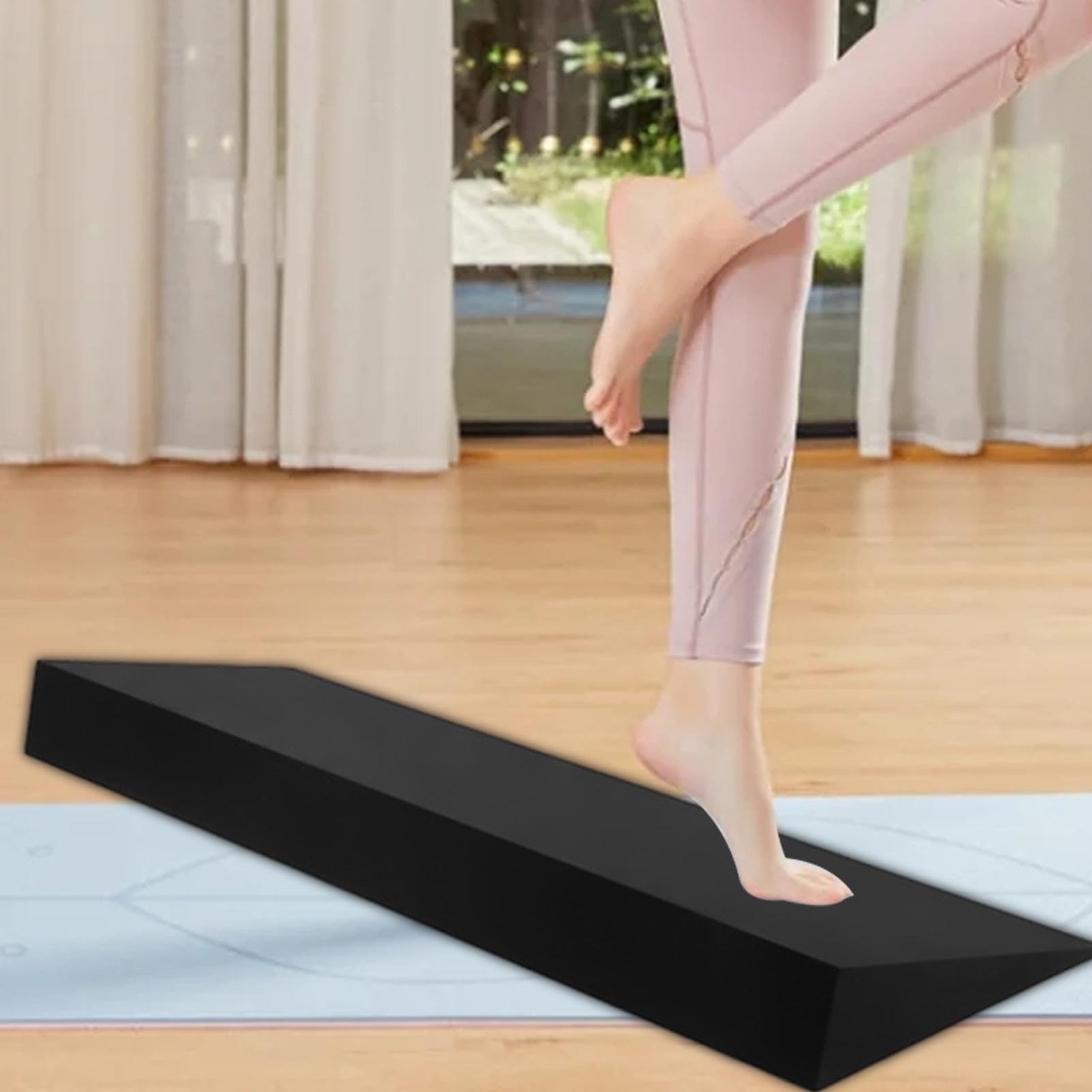Cale De Yoga - 51x15x5 Cm EVA À Haute Densité - Bloc De Yoga En Mousse - Planche Inclinée Antidérapante Large - Pour La Cale De Pied，Pour Studio, Salle De Sport À Domicile, Coureurs, Athlètes