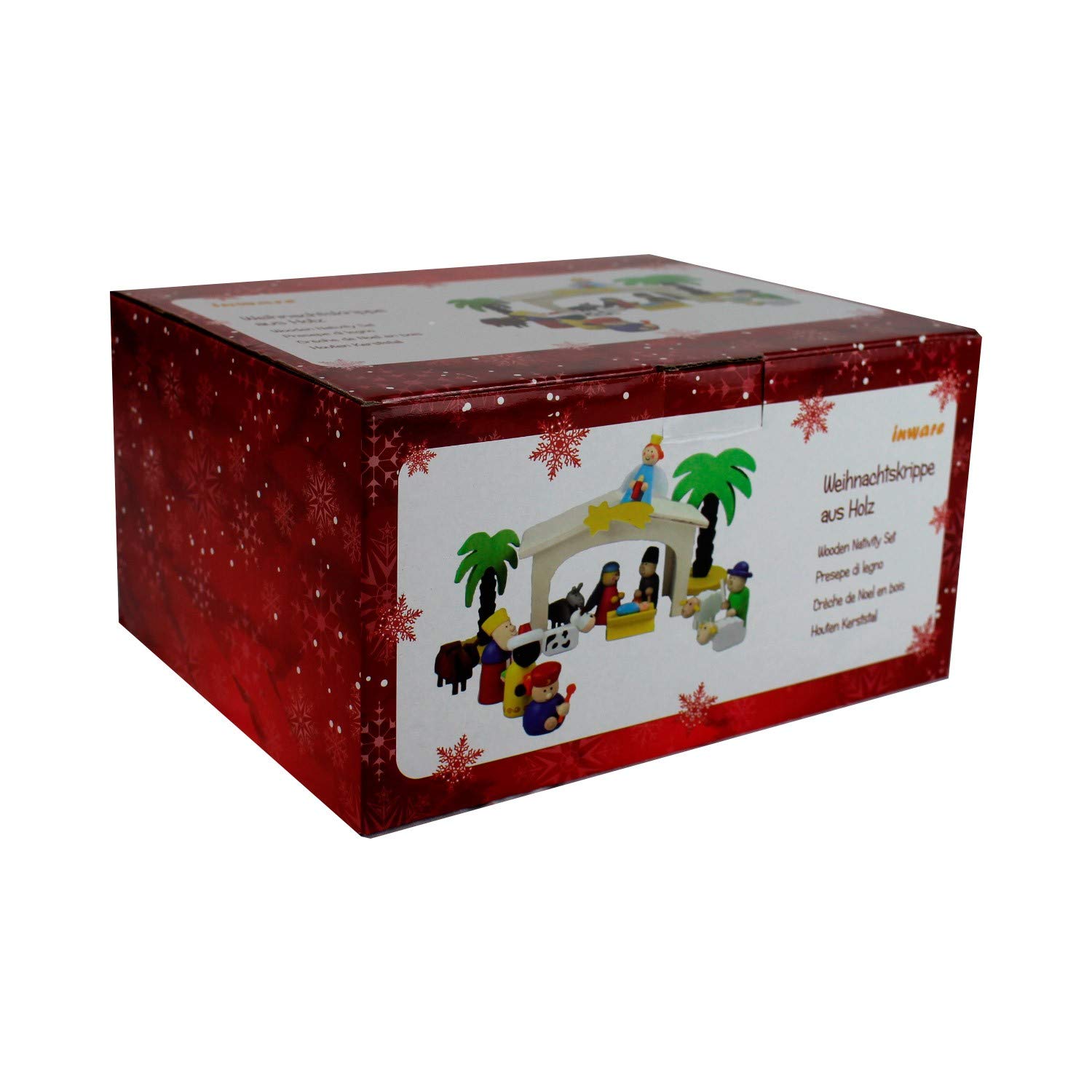 Inware 22094 - Weihnachtskrippe aus Holz