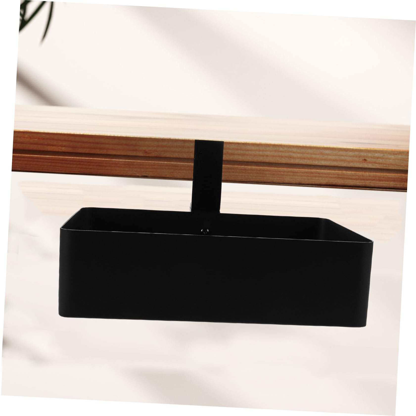 Cesta de Almacenamiento Oculta Metal Organizador de Escritorio con Abrazadera Cajón de Almacenamiento para Escritorios y Despachos