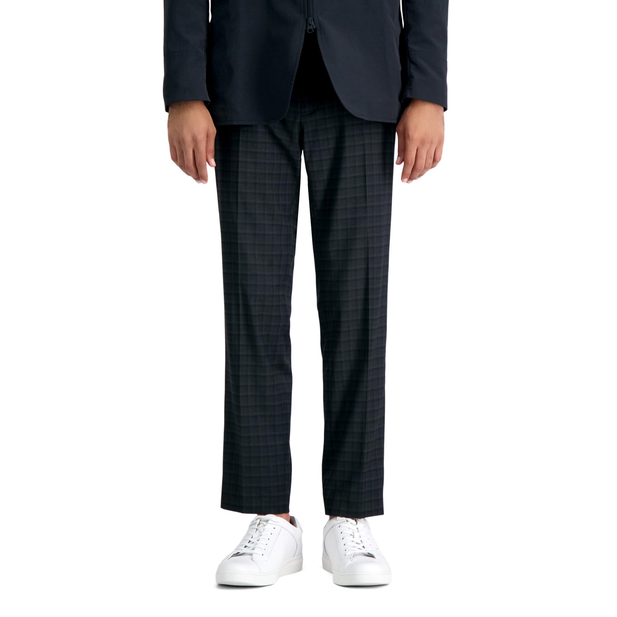 Kenneth Cole Reaction Mens Slim Shadow Plaid Dress Pant