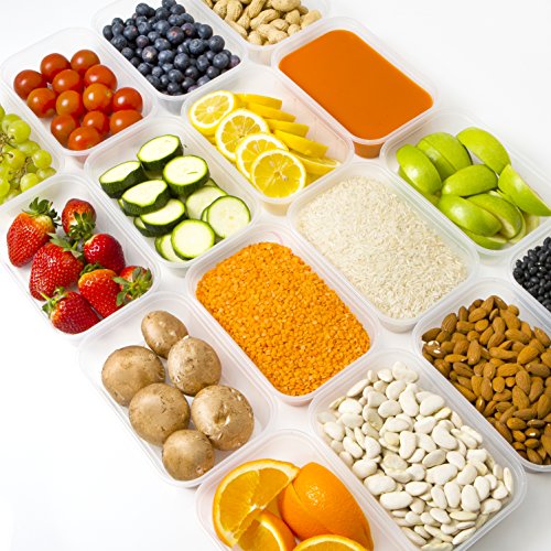 Food Storage Containers with Lids - Plastic Containers with Lids (50 Pack,17 Ounce) Plastic Containers for Food Container - Freezer Containers Plastic Food Containers Deli Containers by Prep Naturals - Thumbnail 3
