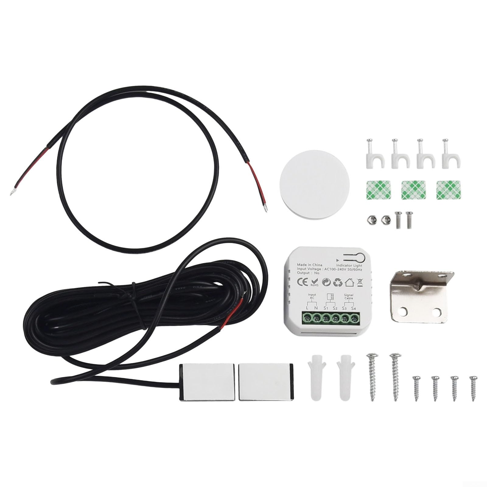 pour TUYA Ouvre-porte de garage contrôlé par application WiFi et commande vocale compatible avec tous les systèmes d'exploitation, partage avec la famille
