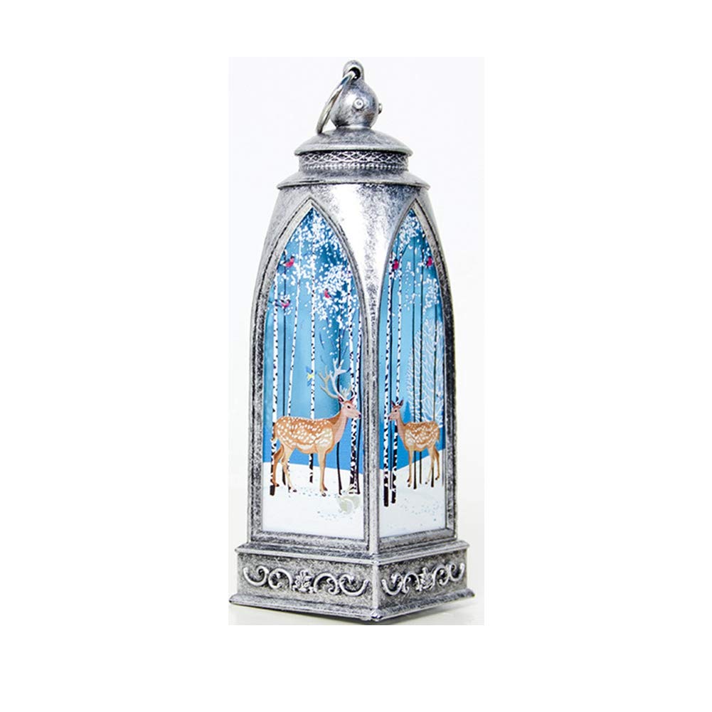 Candle Holders Christmas Decoration,Indoor or Outdoor Tealight Hanging Lantern or Tabletop or Party (A)