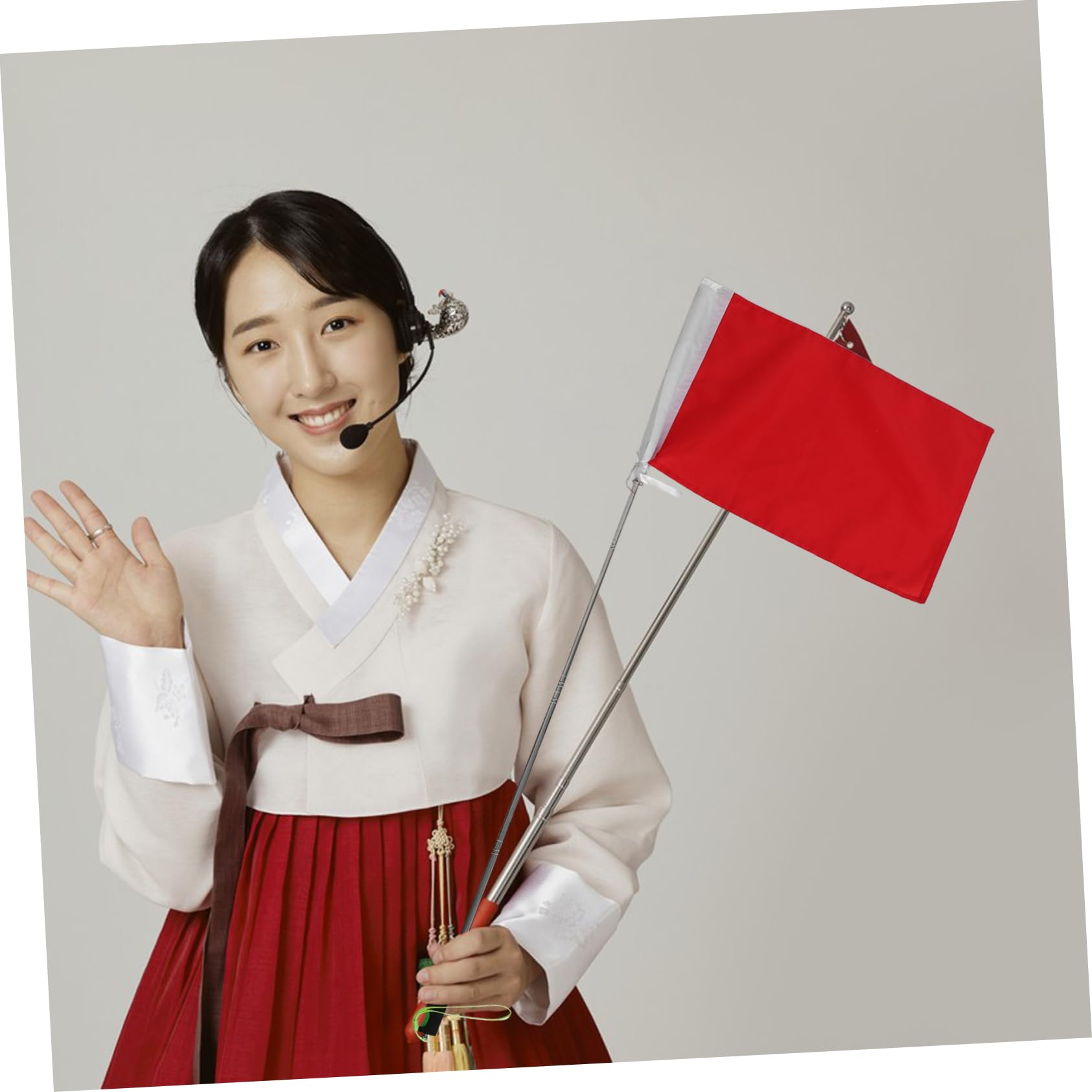 Toddmomy Handflagge Für Tourguides - Teleskopische Flagge Für Schulausflüge & Aktivitäten