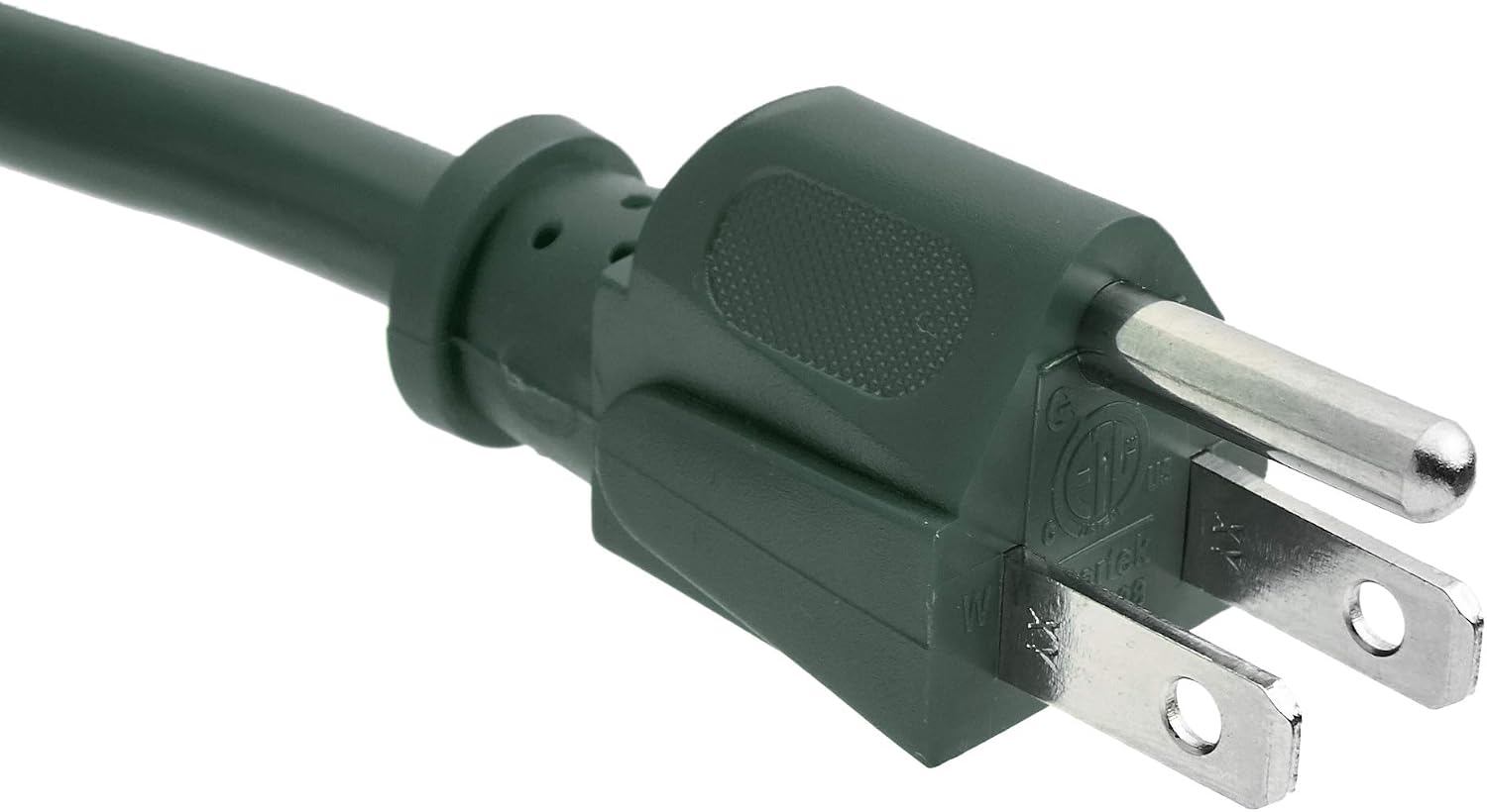 Amazon Basics 75-Foot 3-Prong Vinyl Indoor/Outdoor Extension Cord - 13 Amps, 1625 Watts, 125 VAC, Green