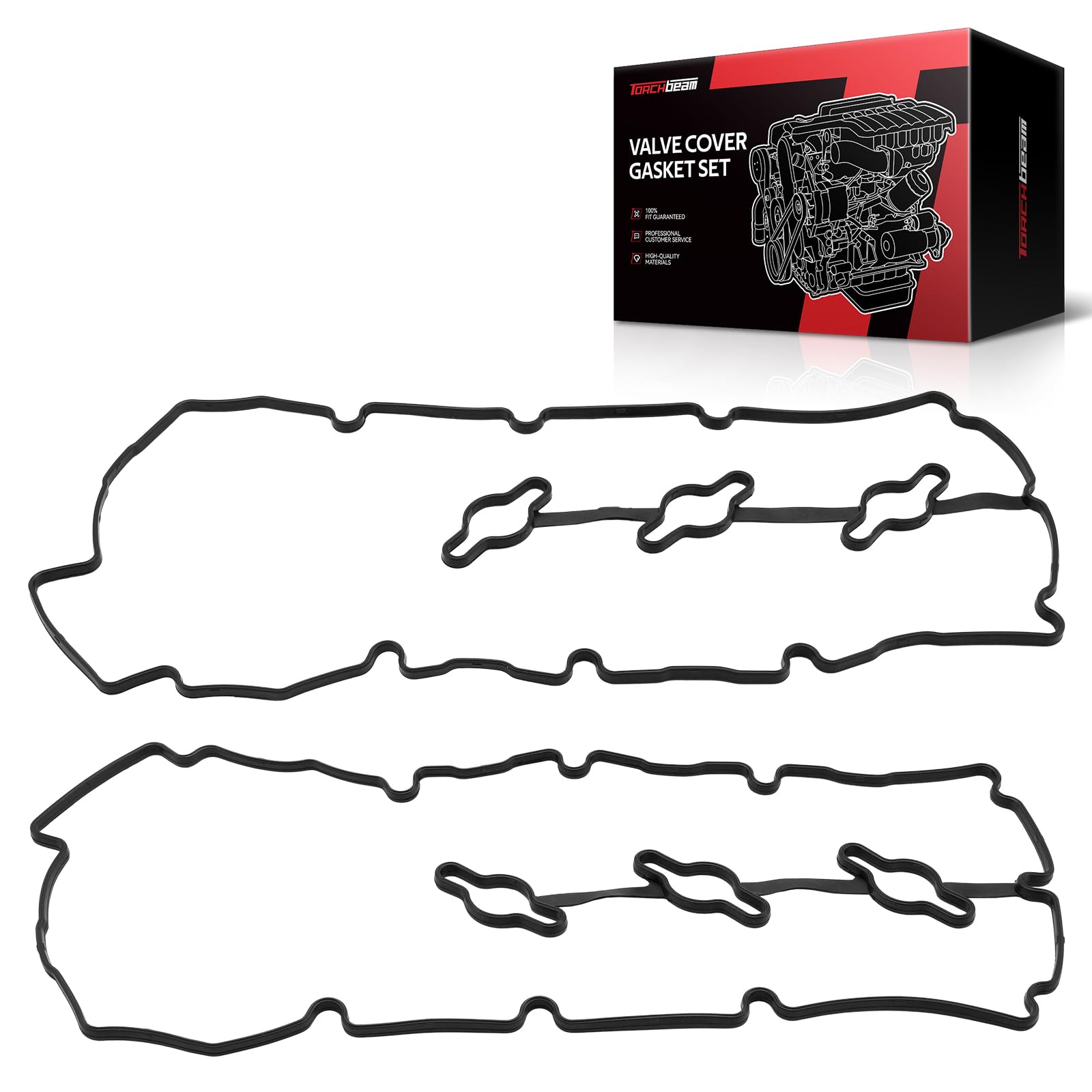 Torchbeam VS50750R Engine Valve Cover Gasket Set for Sonata 2006-2010 3.3L