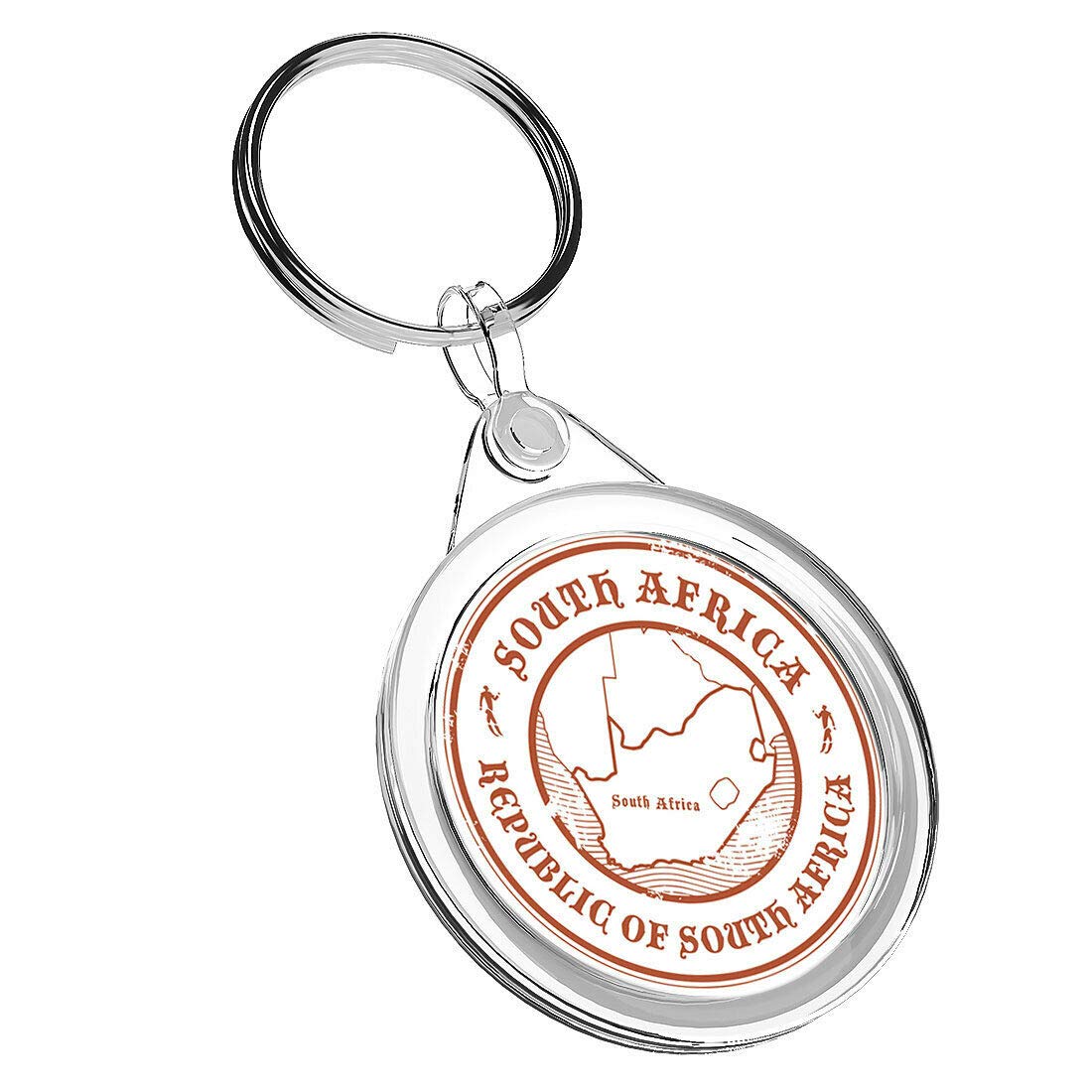 Destination Vinyl Keyrings Unisex Kids Multi 1 X Republic Of South Africa - Keyring Ir02 Mum Dad Kids Birthday #4096