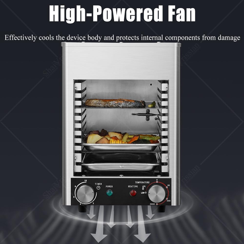 1700w Parrilla para Bistec con Cocción Interior Sin Humo 01 | Asador Eléctrico,800℃ Máximo,Bandeja Y Parrilla,Acero Inoxidable,Para Cocina,Restaurante,Cafetería,Bar