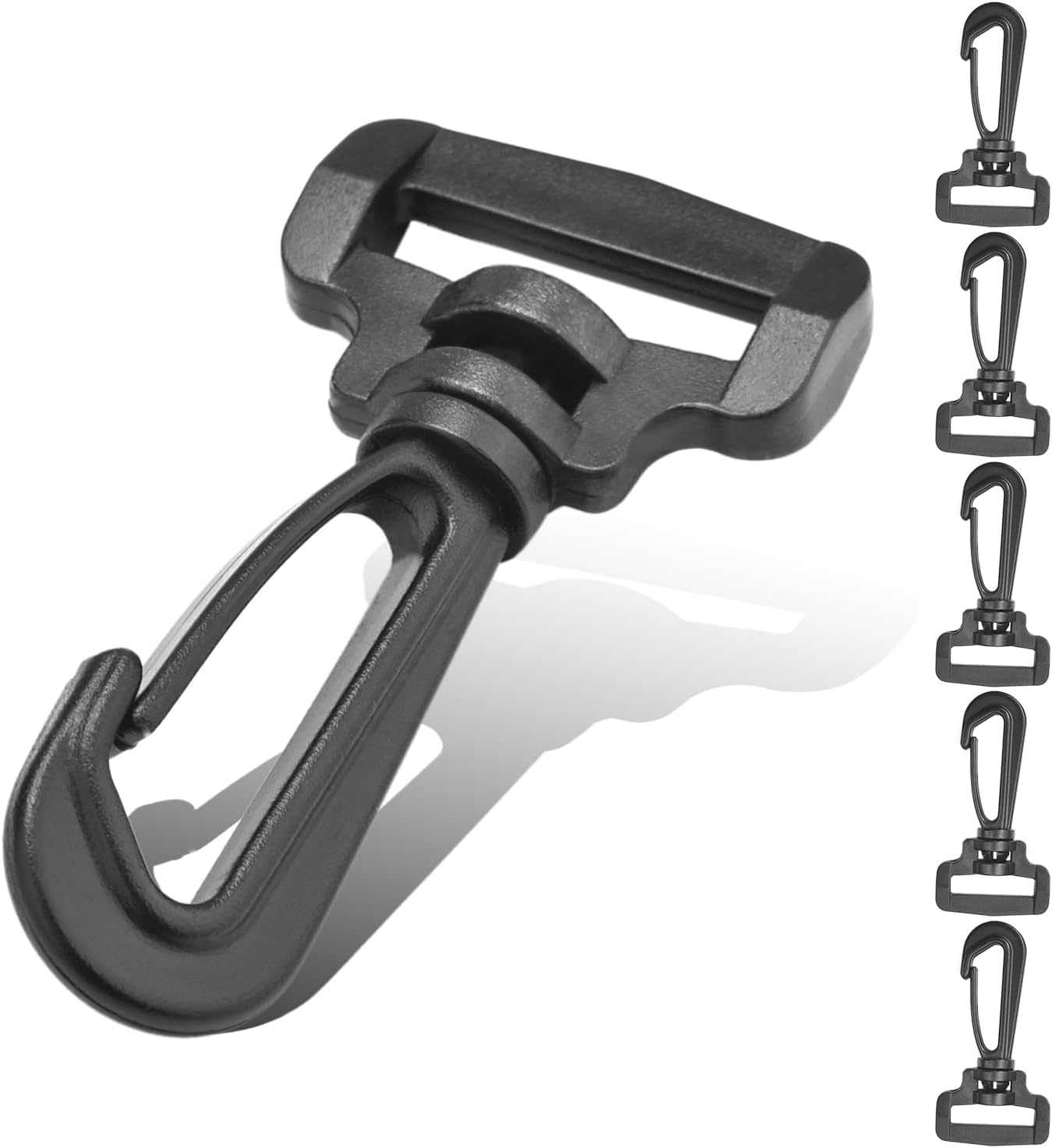 10pcs Plastic Swivel Snap Hooks Hardware Side Release Buckle Paracord Backpack Straps Bag Parts (3/4"(20mm))