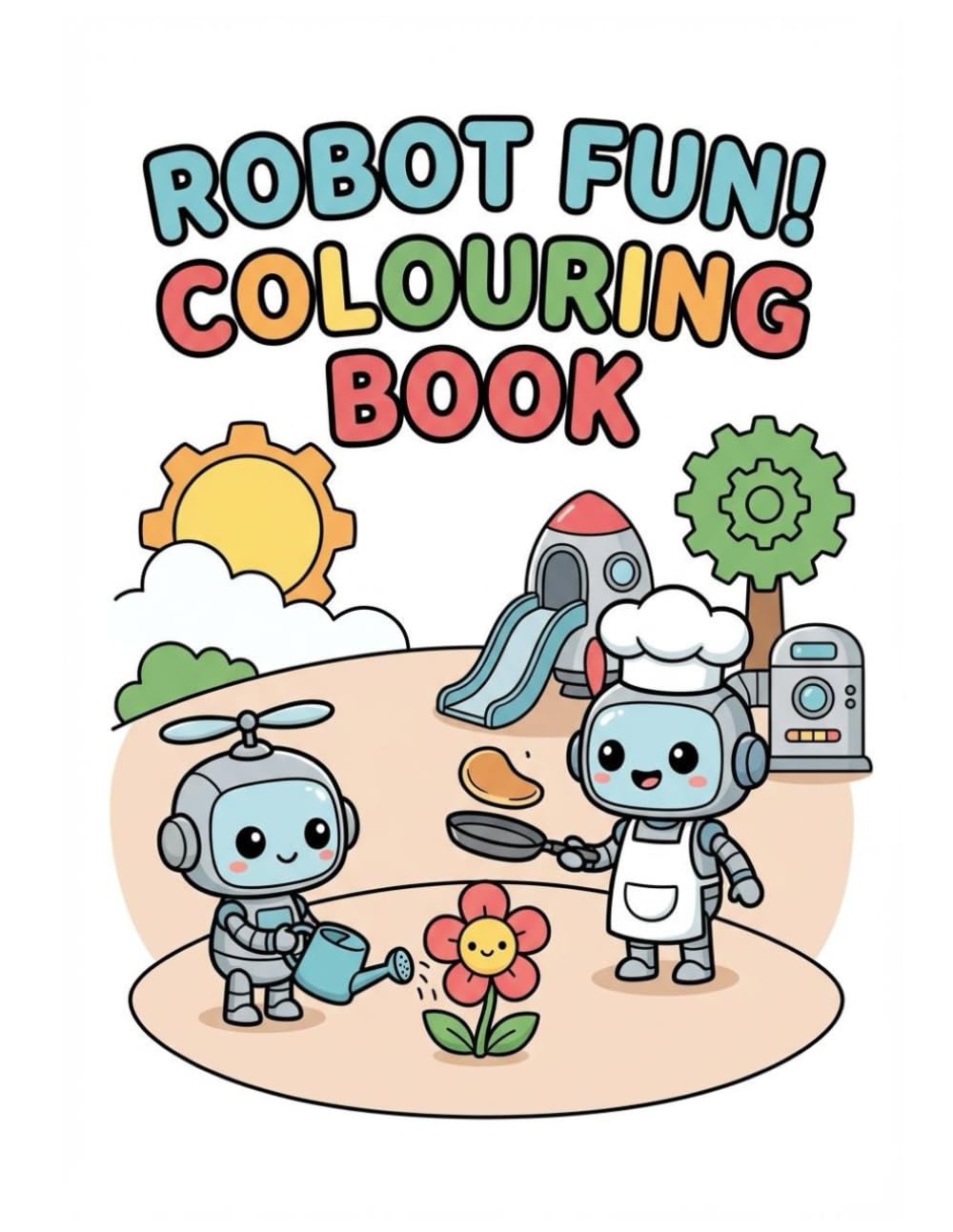 Robot Fun!: Colouring Book