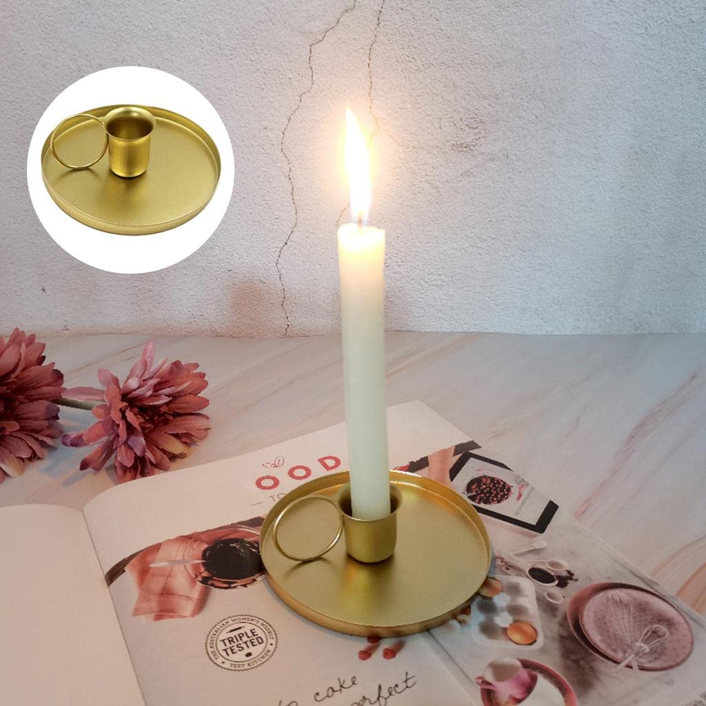 Qianly 4X Pillar Candle Holders Candlestick Holder Centerpieces for Home Decoration, Wedding Anniversary, Party, Housewarming Gifts