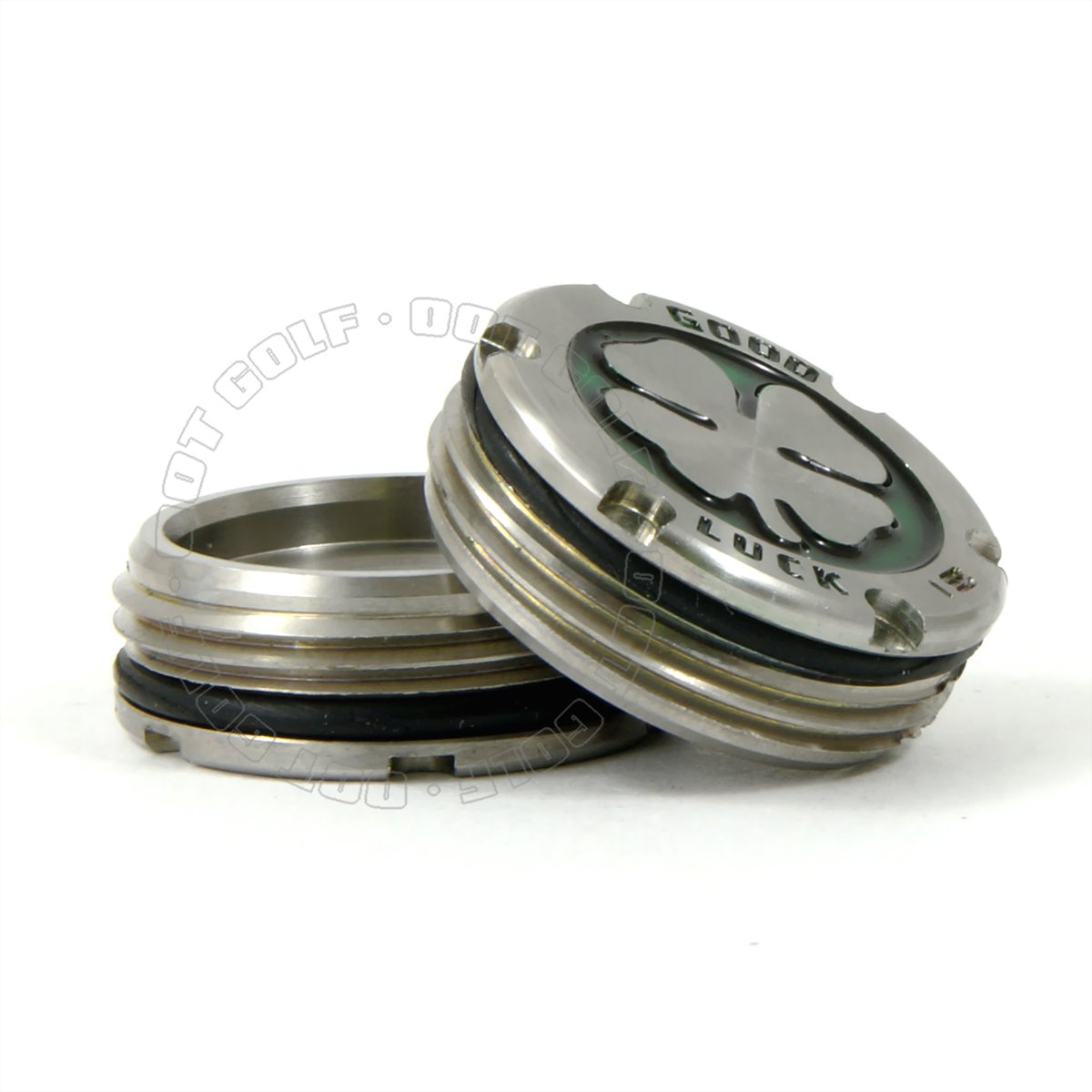 19th Hole Custom Shop Deluxe Tour Style Weights for Scotty Cameron Putters, Lucky Clover, Green (15)