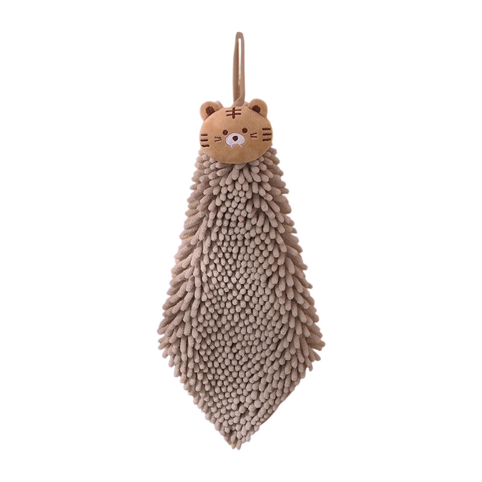 bayicie Fast Drying Hand Towel for Kitchen, Soft Absorbent Quick Dry Towel with Hanging, Plush Chenille Dishcloth for Bathroom Decor