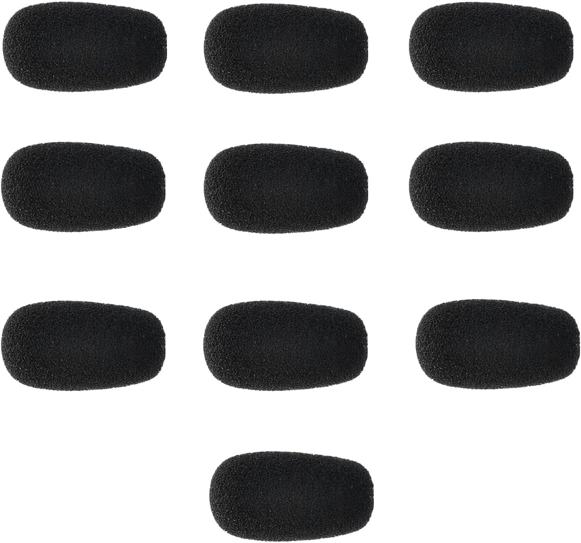 10 Pack Pop Filter Replacement for Blue Parrott B250 B350 B450 B550 C400 S450 Noise canceling Headset Microphone Pop Filter Windscreen Mic Cover