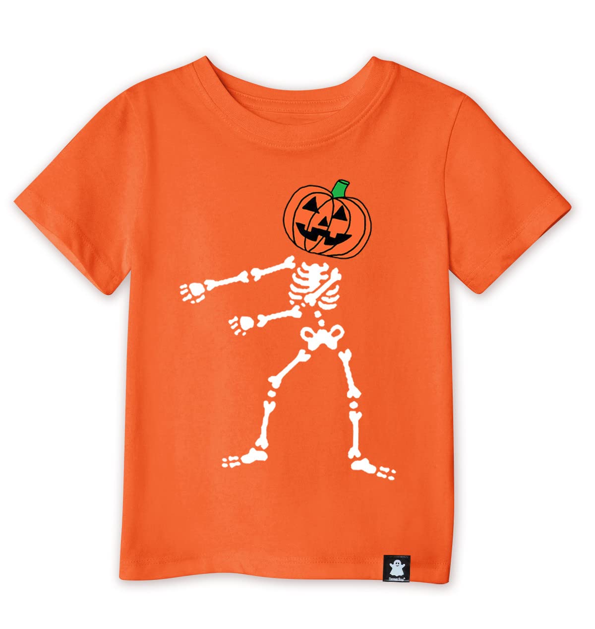 BesserBay Kid Boys Halloween Outfit Orange Pumpkin Dance Tshirt Top for Girls 7-8 Years