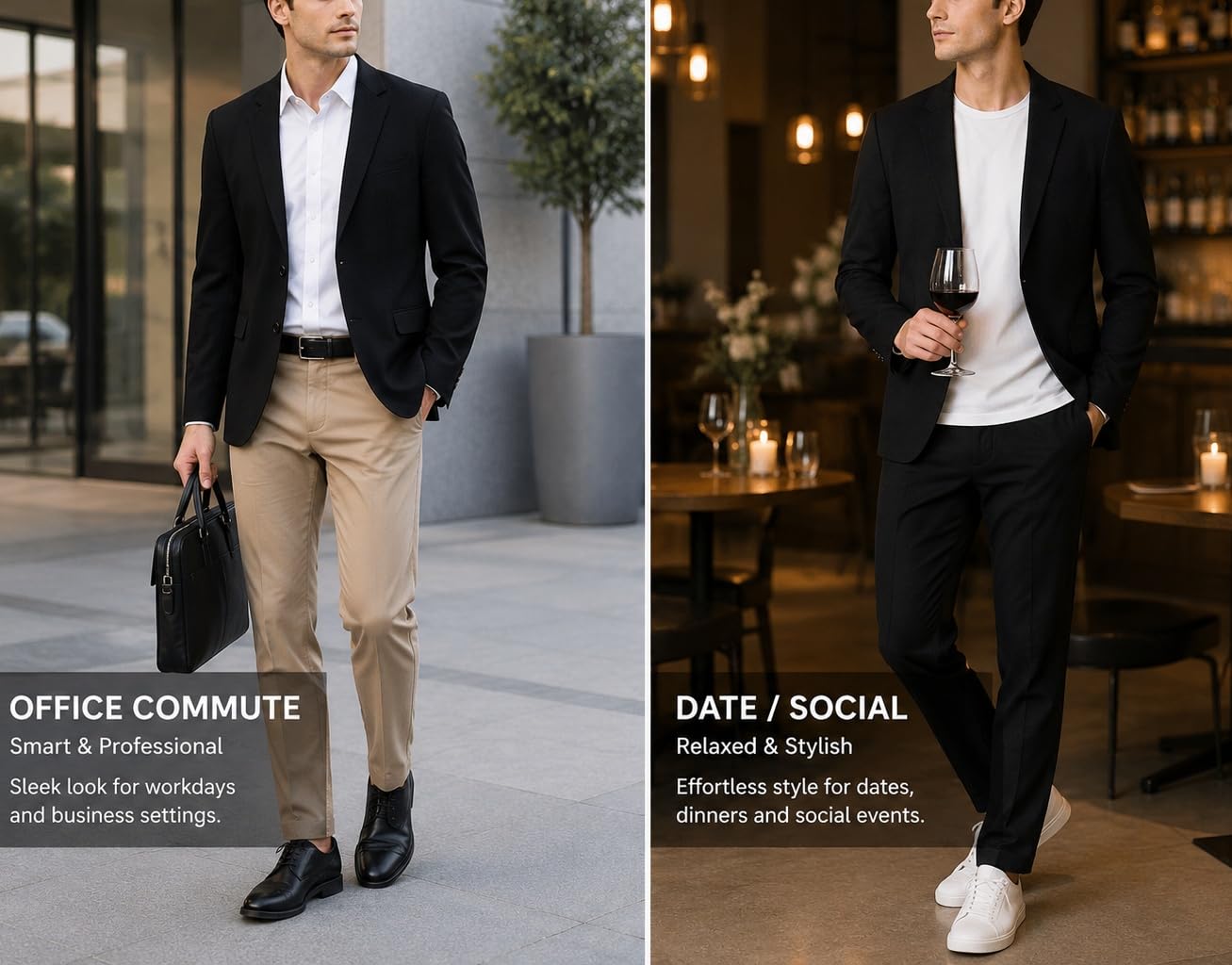 Blazer Estivo Leggero da Uomo Giacca Blazer in Lino Sfoderata Giacca Sportiva Casual A Due Bottoni con Tasche Ideale per Lavoro Viaggi Vacanze E Uso Quotidiano.