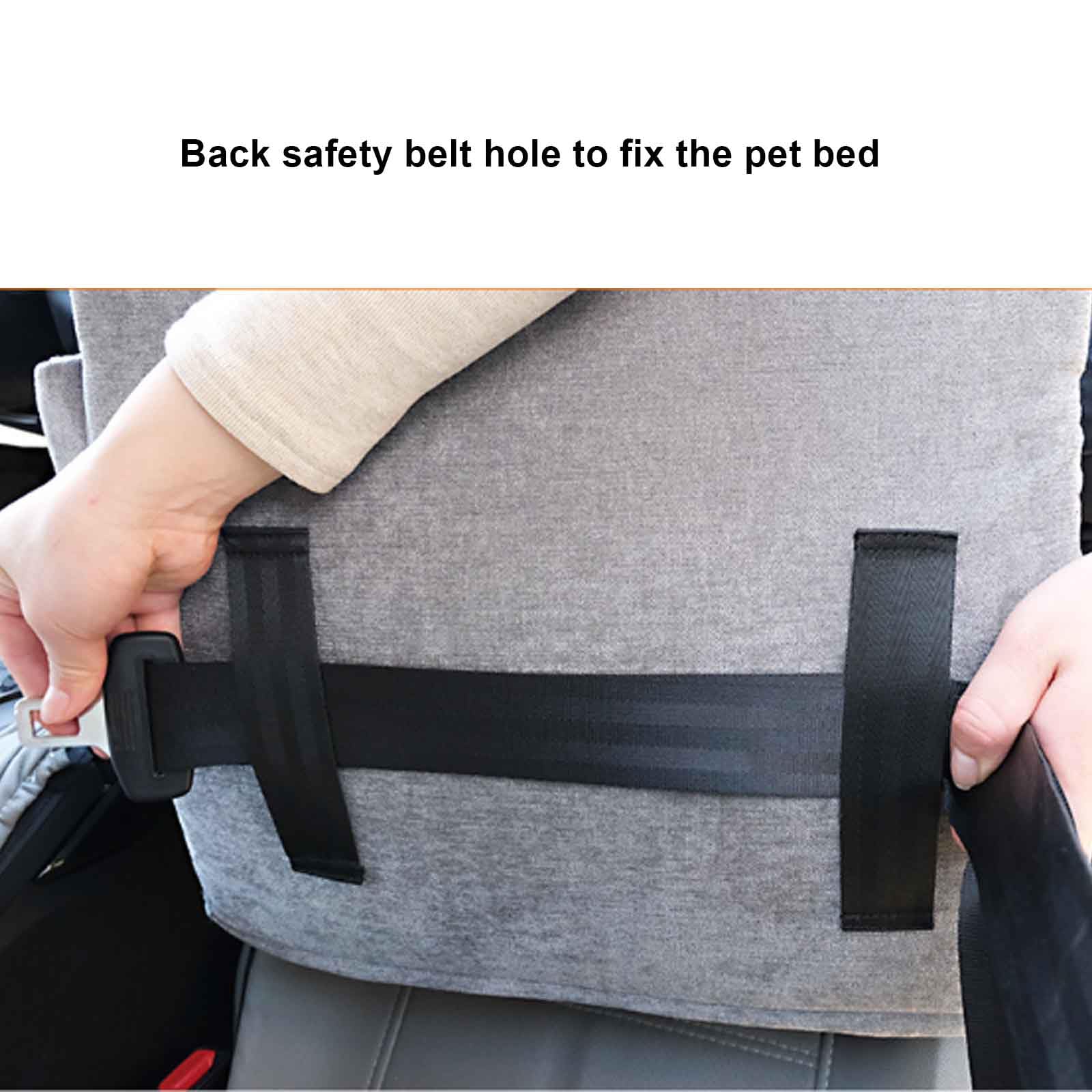 Asiento De Coche para Perros Pequeños, Asiento Elevador De Coche para Perros Y Gatos, Asiento Elevador para Perros con Cinturón De Seguridad, Se Puede Desmontar Y Limpiar Fácilmente
